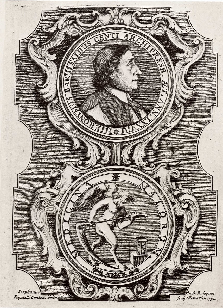 Porträt von Girolamo Baruffaldi von Andrea Bolzoni